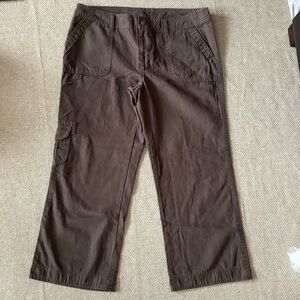 Gap Women’s 12 Brown Cargo Pants Y2K Flap Pocket NEW